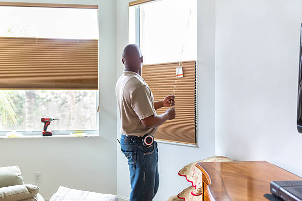 Installing blinds and window treatments